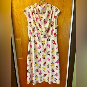 NWT Ann Taylor sz 8 petite high neck classic floral dress - Joan from Max Men!